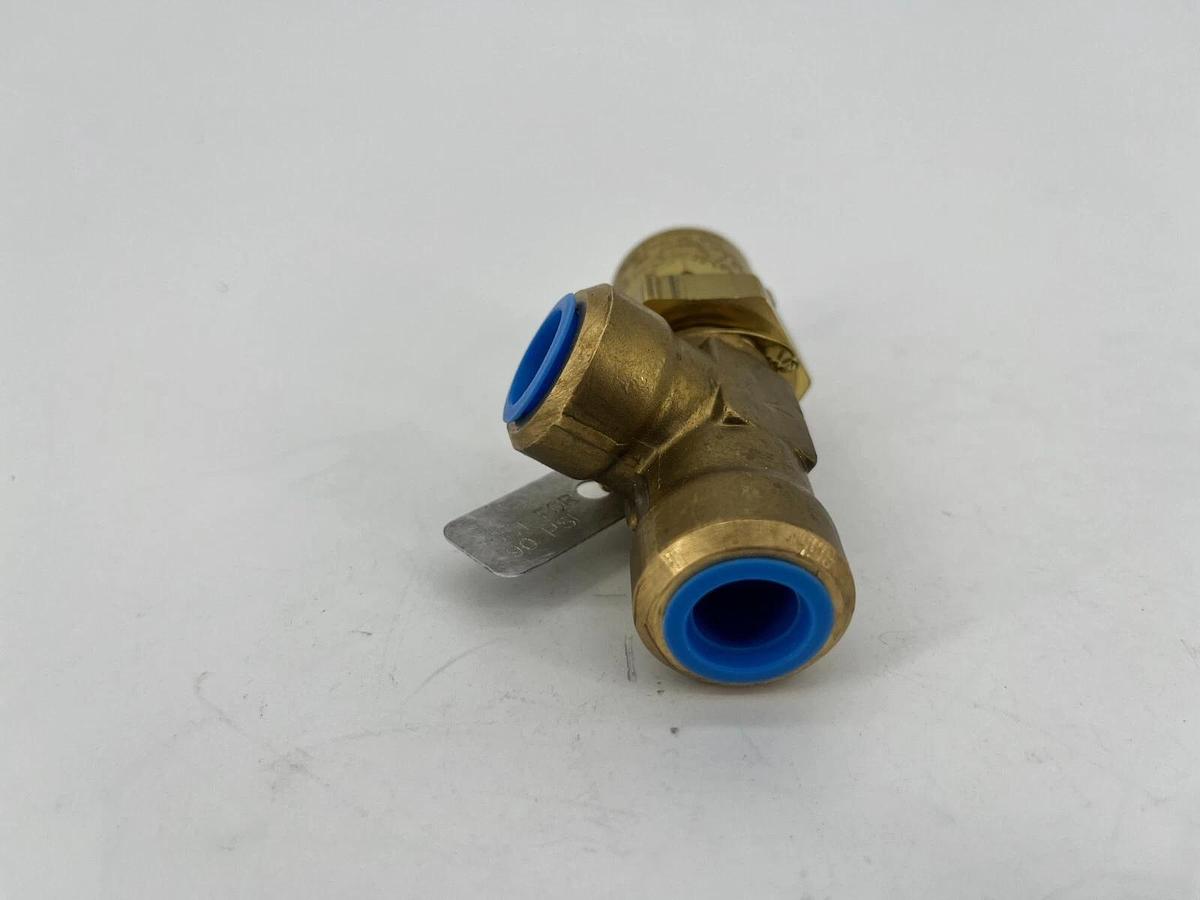 New Parker 637B-3-3/8-2 Brass Relief Valve 90PSI Set Pressure