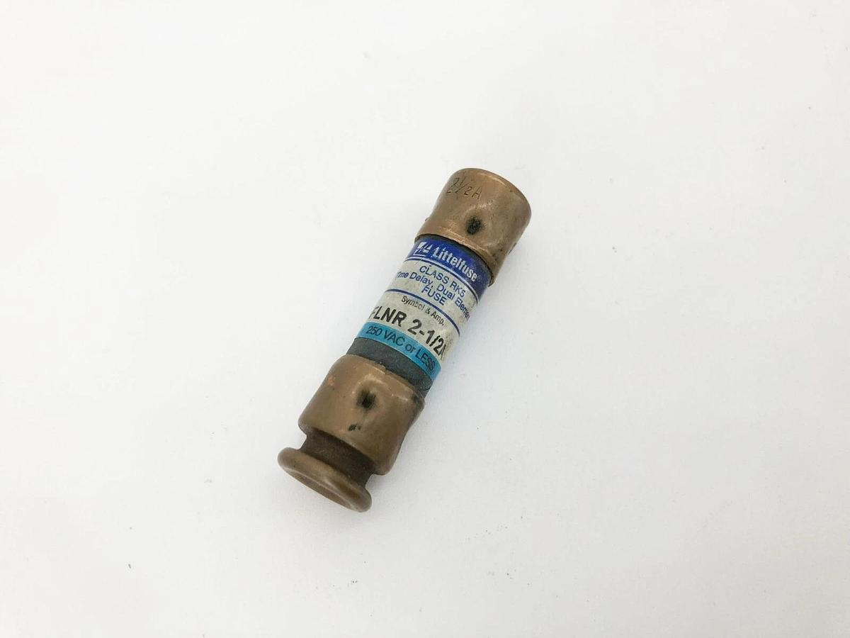 Lot of 5 New Littelfuse FLNR 2-1/2A Time Delay Fuses 250VAC 2-1/2A