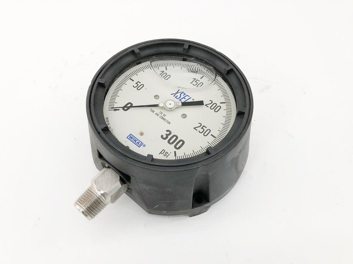 New Wika 9834049 Glycerin Gauge 300 PSI 1/2" NPT 233.34 4.5" - No Box