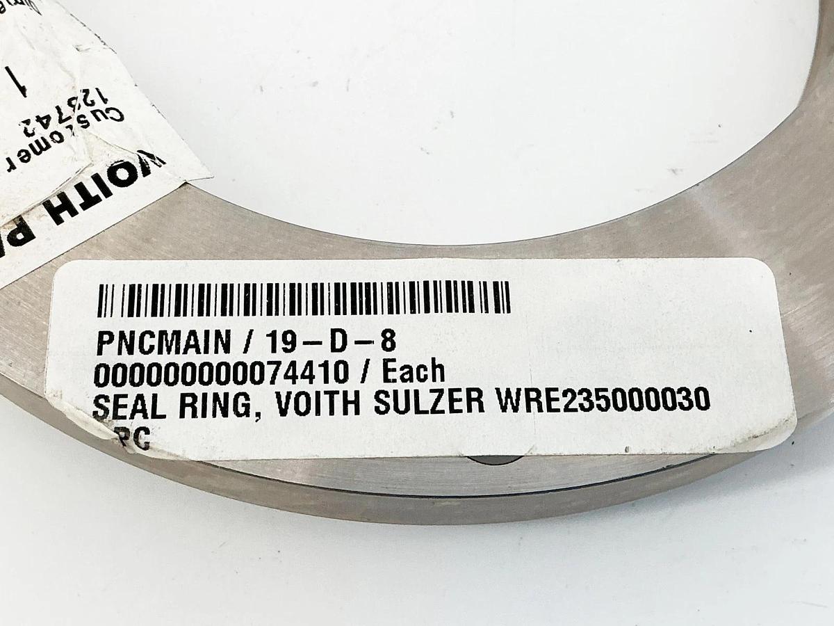 New Voith Paper WRE235000030 Ring Seal 316SS