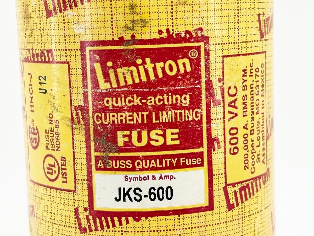 New Bussmann JKS-600 Fast Acting Current Limiting Fuse 600A 600V Class J W/O Box
