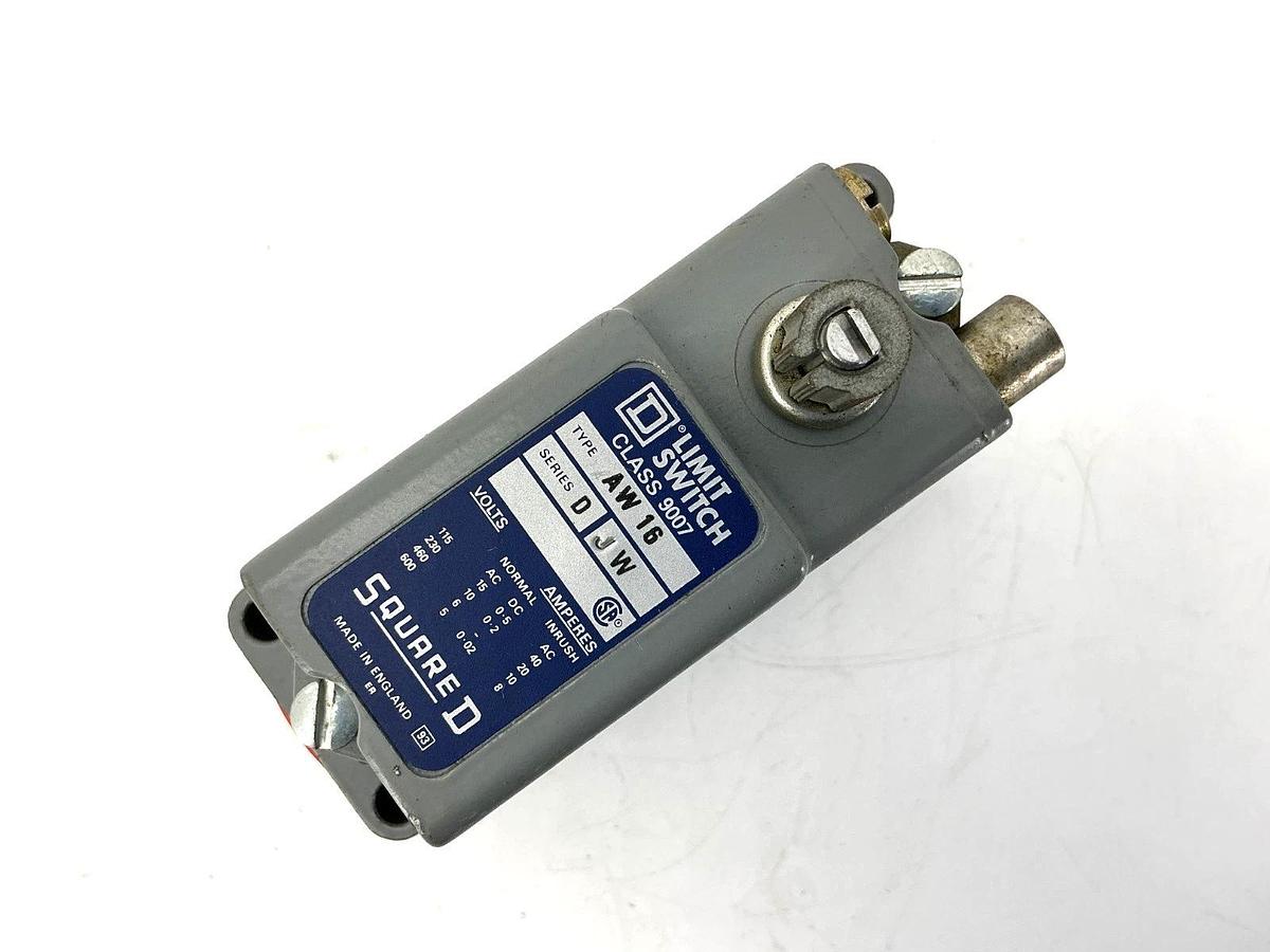 New Square D 9007AW-16 Ser D Limit Switch Plug-In 1NO-1NC 600VAC - No Box