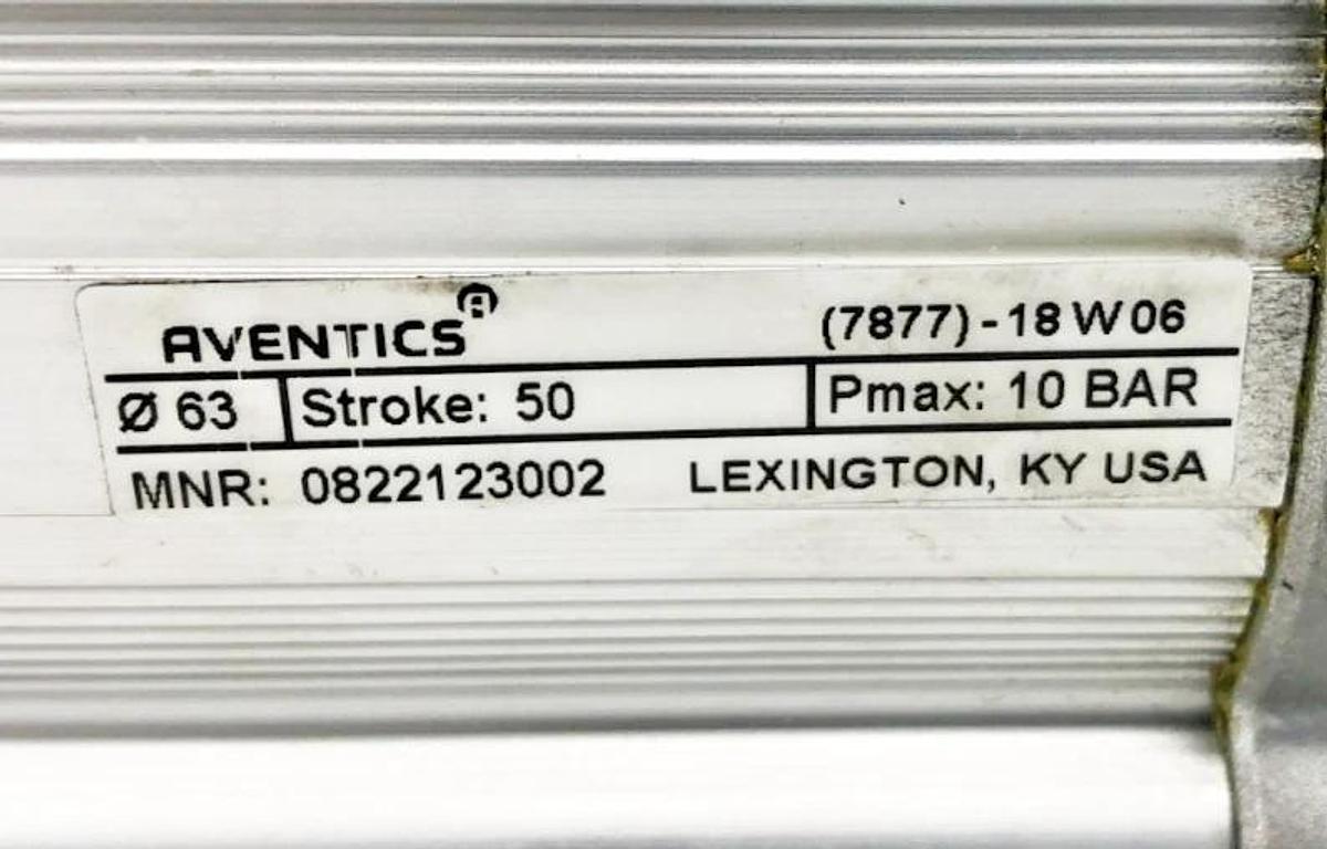 New Aventics 0822123002 Pneumatic Cylinder 63mm Bore 50mm Stroke - No Box