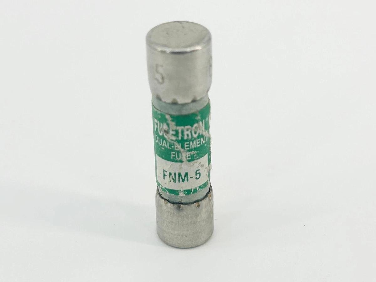 New Lot of 4 Bussmann FNM-5 Dual Element Time Delay Fuse 5A 250V - No Box