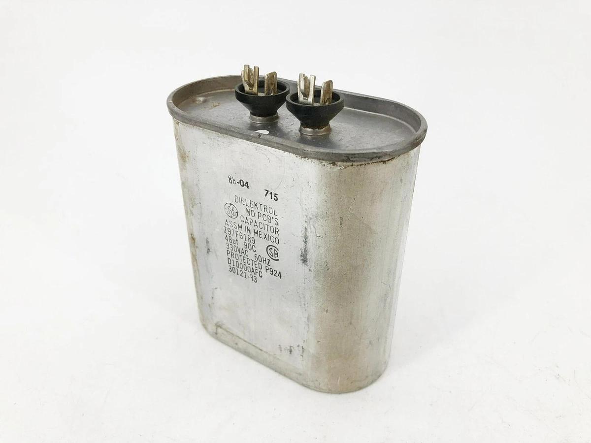 Used General Electric Z97F6189 Capacitor 300 VAC 60 HZ 30121-33