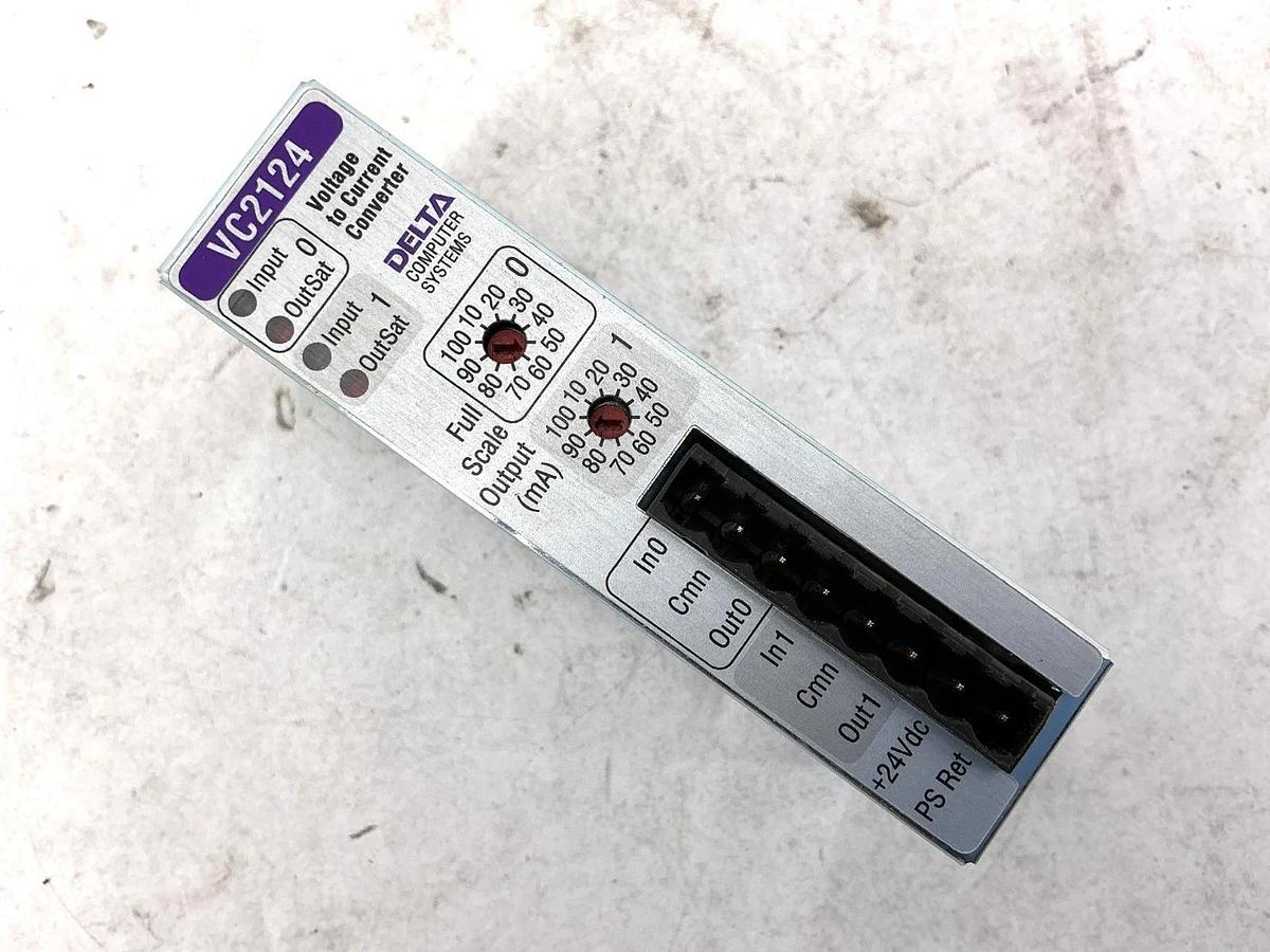 Delta Computer Systems VC2124 Voltage to Current Converter 200mA 24VDC - No Box