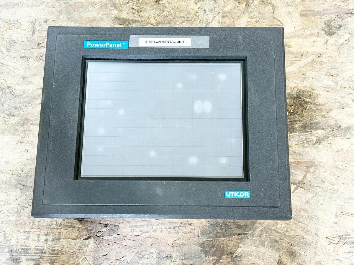 Used Uticor 100G-1C1R1 Power Panel 10.4: Active Color Display .25A 250V 50/60Hz