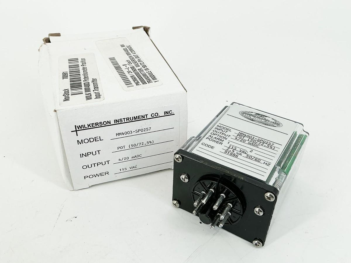 New Wilkerson MM4003-SP0257 Potentiometer 115V 4/20mA 50/60Hz POT 50/72.5%