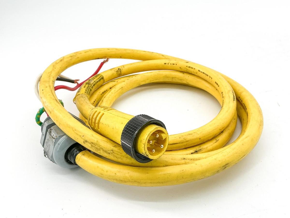 Used Woodhead 104002A01F060 Cordset 600V 10A 6'
