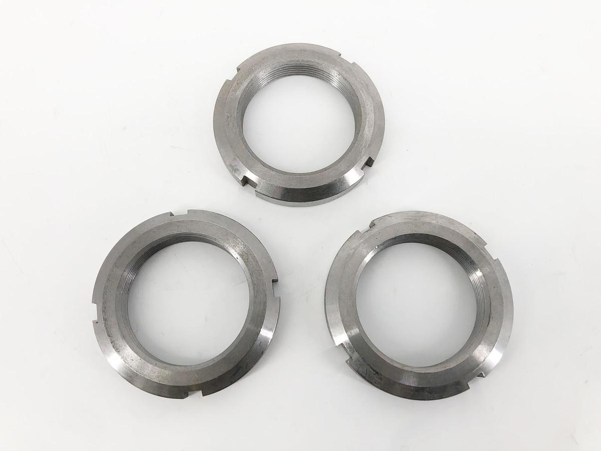 Lot of 3 New KM9 Locknuts 56x65x10mm Thread M45 x 1.5m DIN 981 - No Box