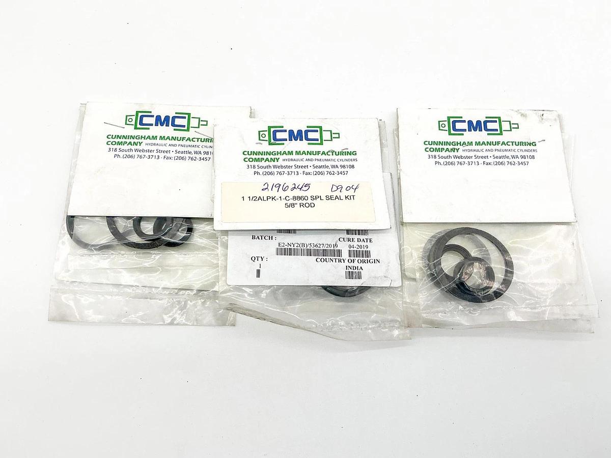 Lot of 3 CMC TSP-218 TP-019 PA-NBR SPL Seal Kit 5/8" Rod 1-1/2ALPK-1-C-8860