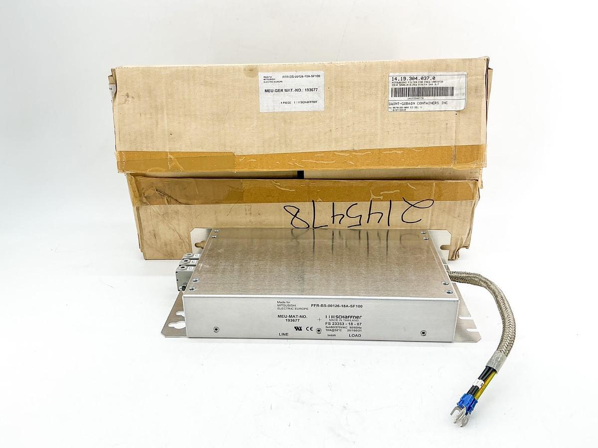 New Mitsubishi FFR-BS-00126-18A-SF100 Frequency Inverter 275/480Vac 18A 193677