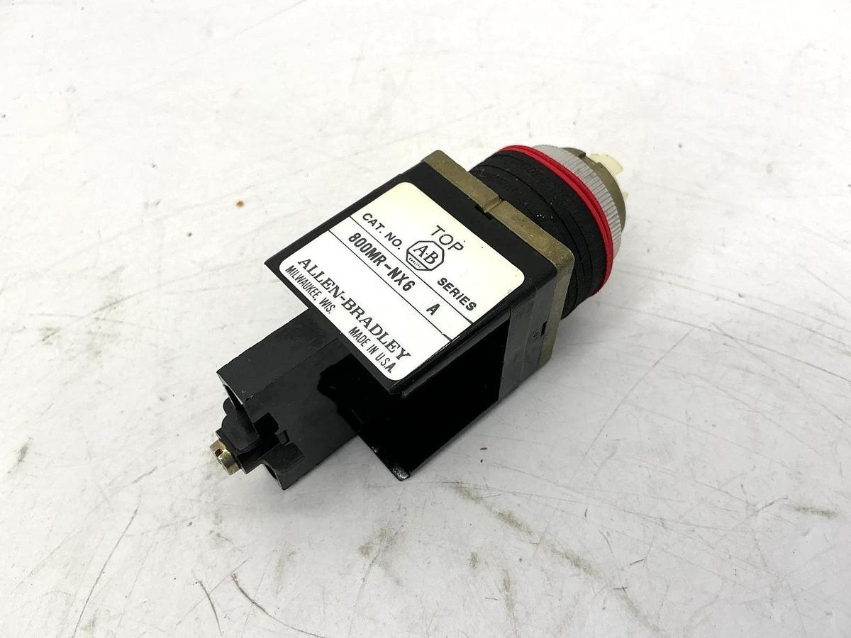 New Allen Bradley 800MR-NX6 Ser A Round Selector Switch 2Pos Maintained - No Box