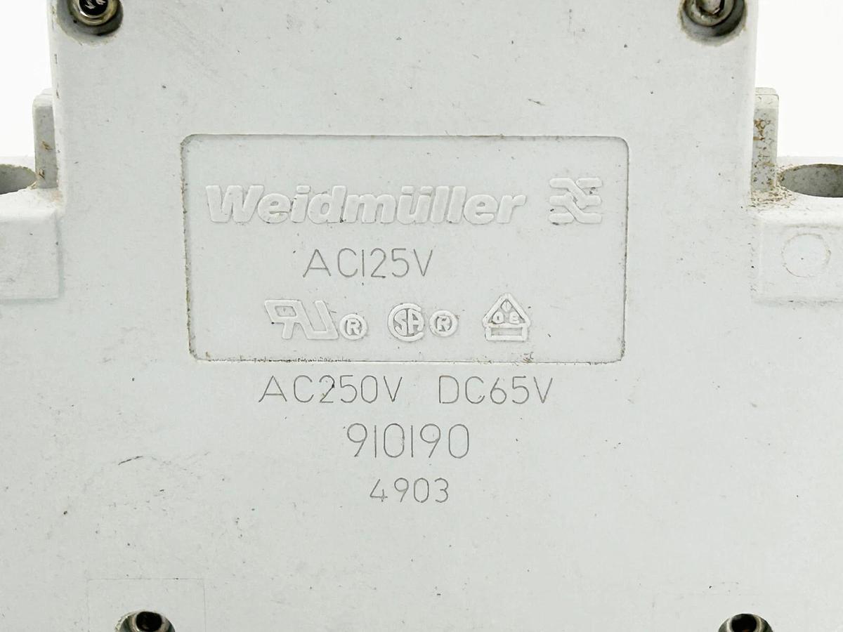 New Lot of 2 Weildmuller 91090 Circuit Breaker 10A 250V 1 Pole- No Box