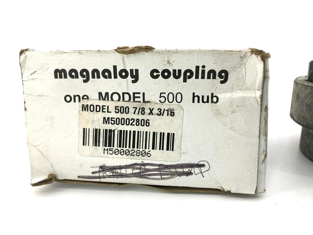 New Magnaloy M50002806 M500 Coupling Hub 7/8" Bore, 3/16" Keyway