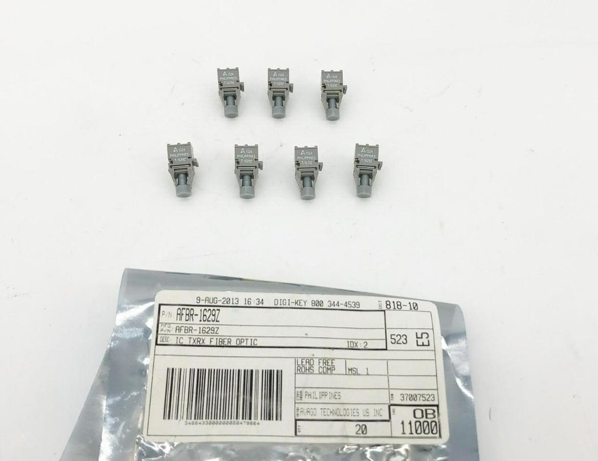 Lot of 7 New Broadcom Fiber Optic Transmitters 650 nm 50 Mbaud 50 m 21 mA 3.3 V