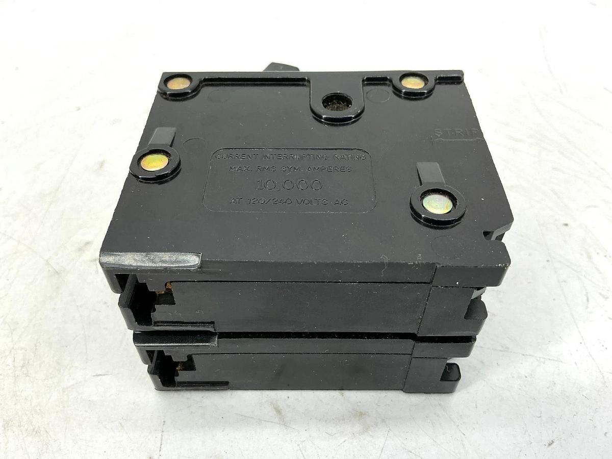 Used Lot of 2 Eaton Cutler-Hammer BR215 Circuit Breaker Type C215 2-Pole 15A 120/240V