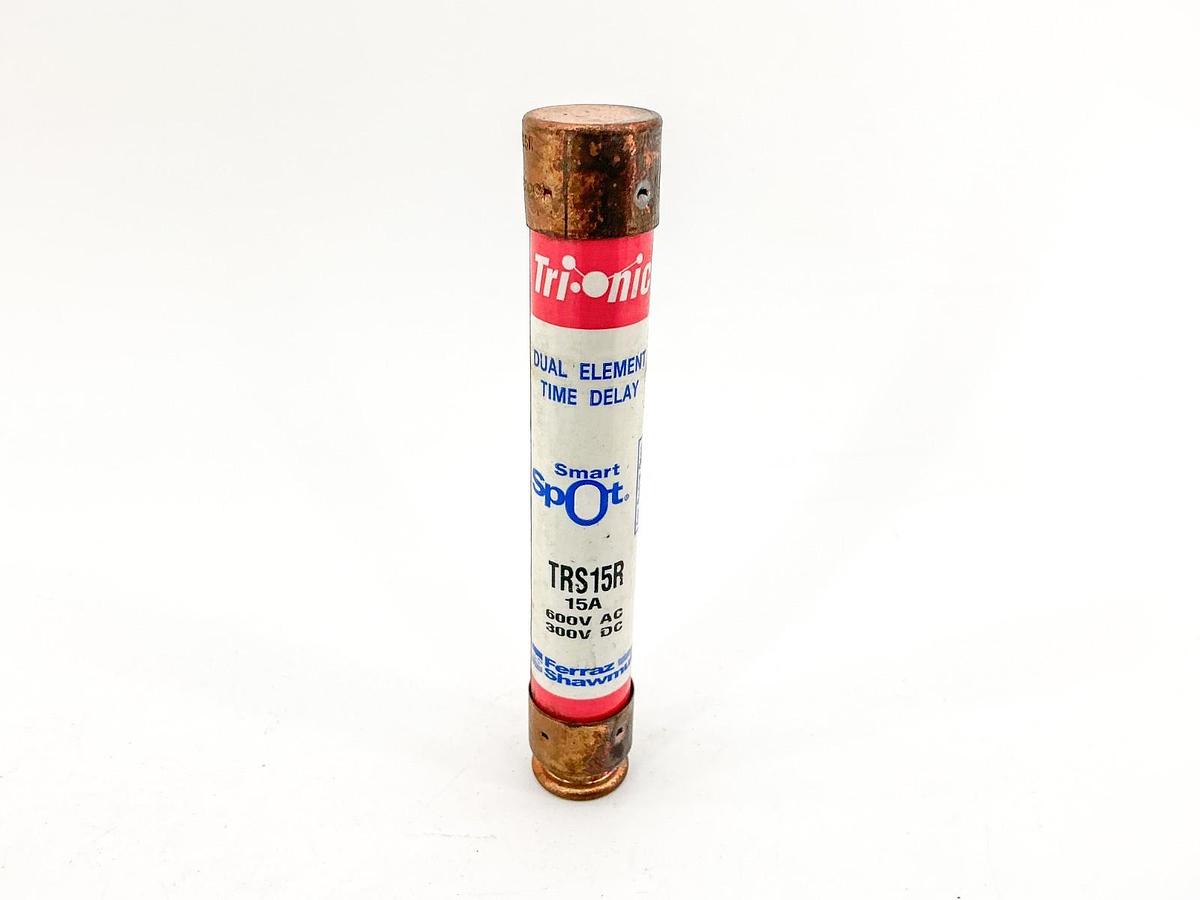 New Ferraz Shawmut TRS15R Duel Element Time Delay Fuse 15A 600V Class RK6