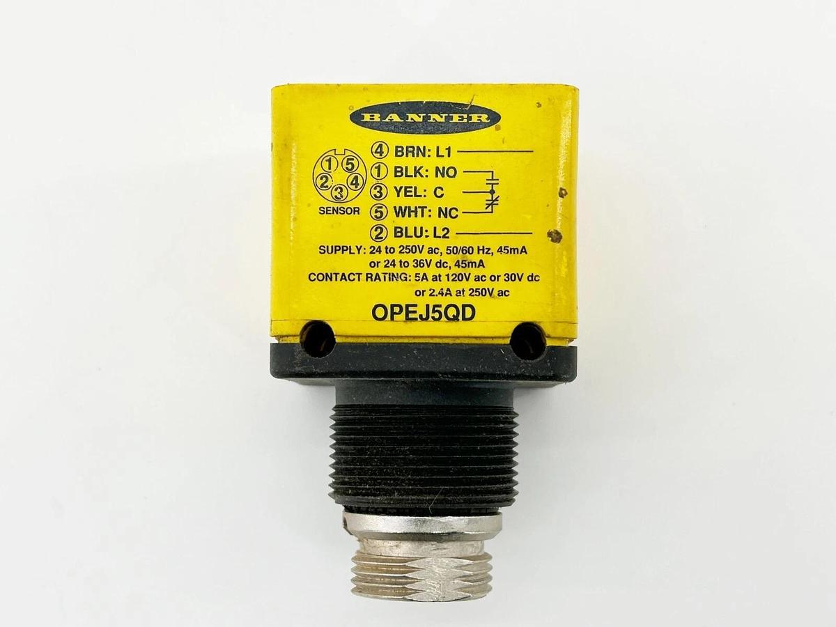 Used Banner Engineering OPEJ5QD Power Block For Omni-Beam Sensors 250V 27311