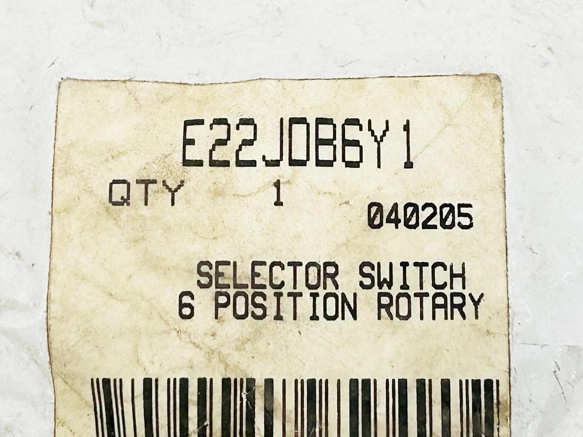 New Kraus and Naimer E22JDB6Y1 Selector Switch 6 Position Rotary 440V