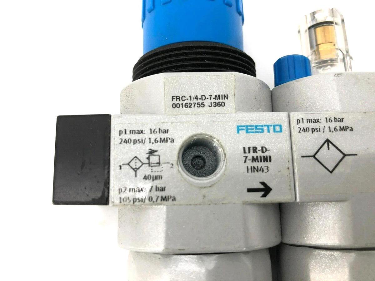 New Festo FRC-1/4-D-7-MINI Air Preparation Unit 162755