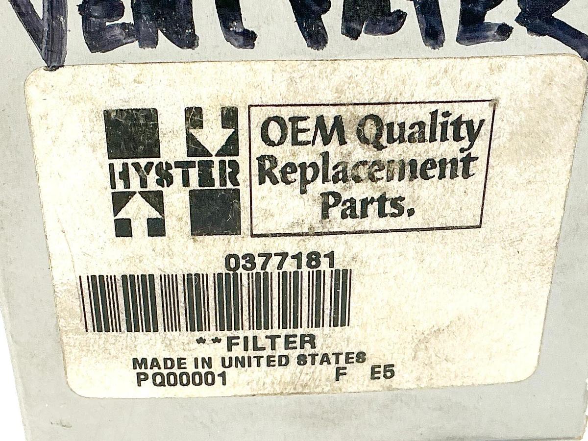 New Hyster 0377181 Pneumatic Filter