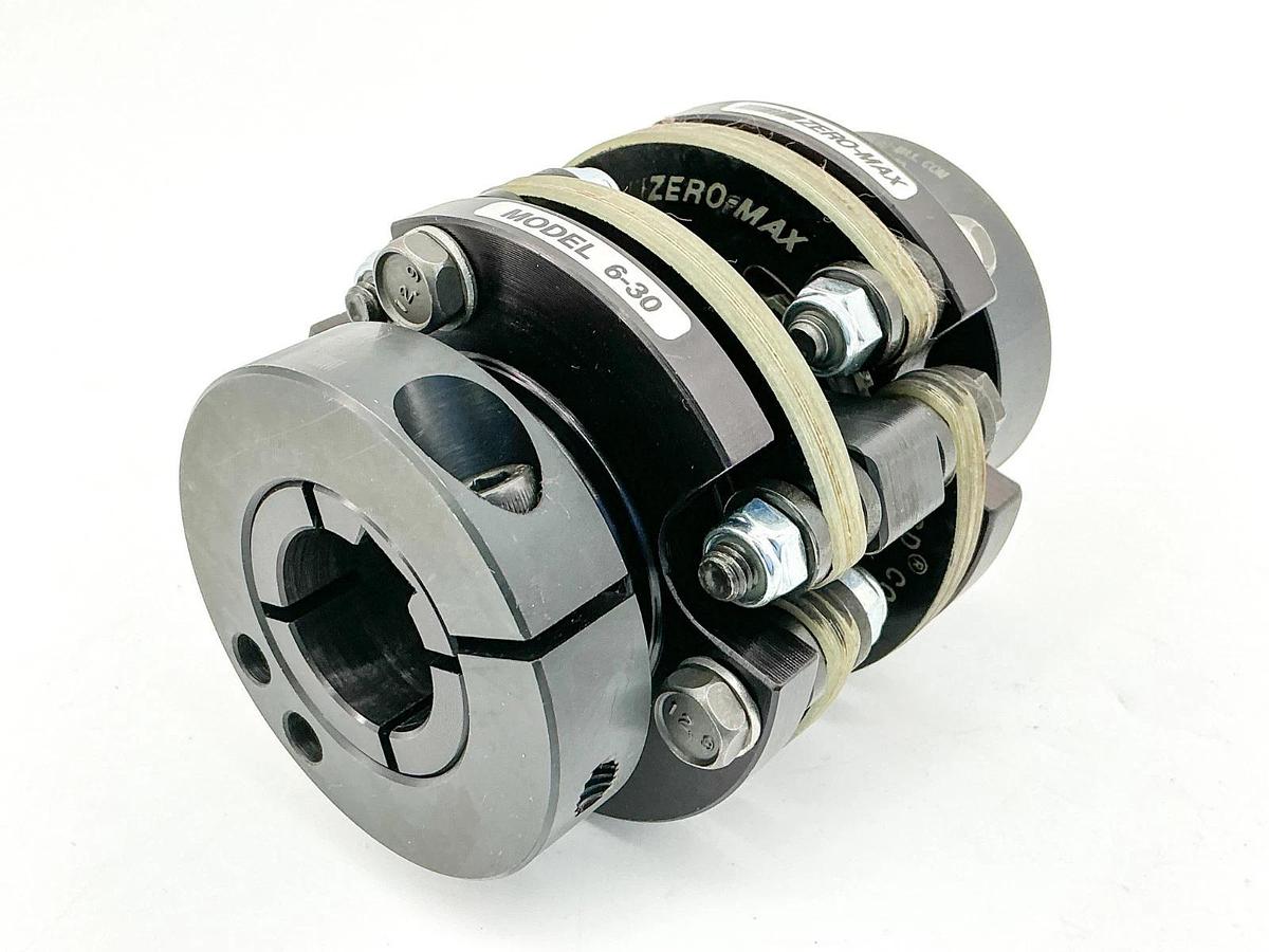 New Zero-Max 6P30-AC-049-036-01 Double Flex Clamp 0.6875 Bore CD CPLG ALUM
