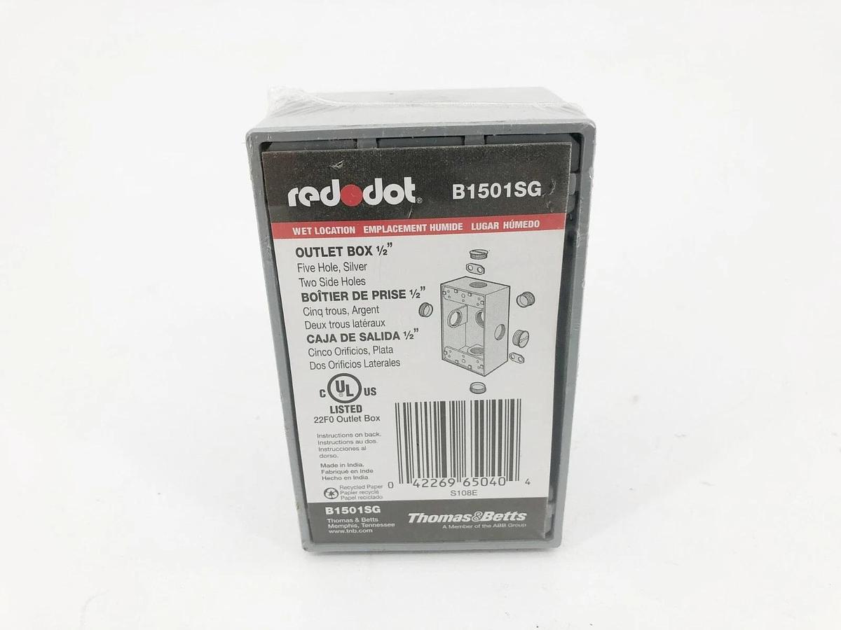 New Thomas & Betts B1501SG Weatherproof Box 4-9/16" L x 2-13/16" W x 2 " D