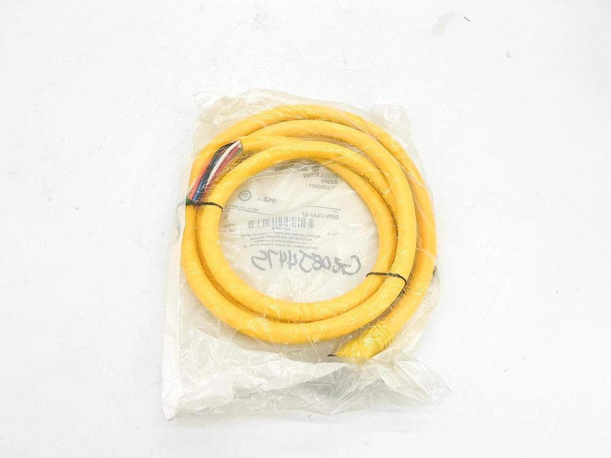 New Allen Bradley 889N-U6AF-6F QD Cordset 6Pin Mini Straight 6' Ser.B