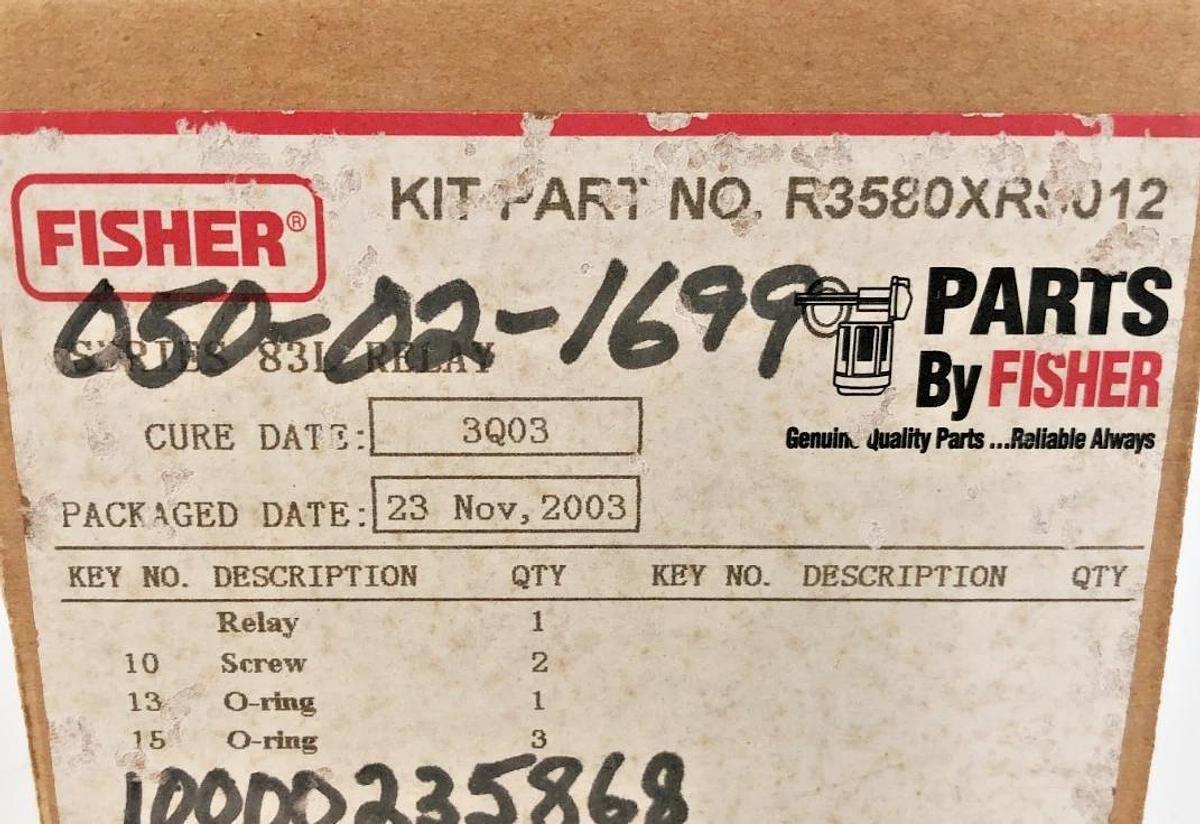 New Fisher R3580XRS012 Relay Replacement Kit Type 83L For 3582