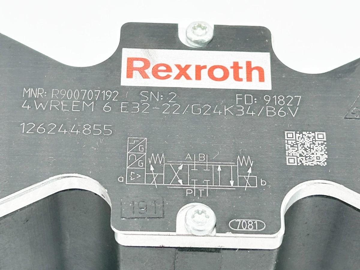 New Rexroth R900707192 Proportional Valve 4WREEM 6 E32-22/G24K34/B6V