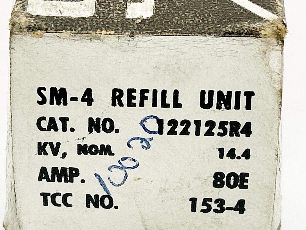 New S&C Electric 122125R-4 SM-4 Fuse Refill Unit 80A 14.KV