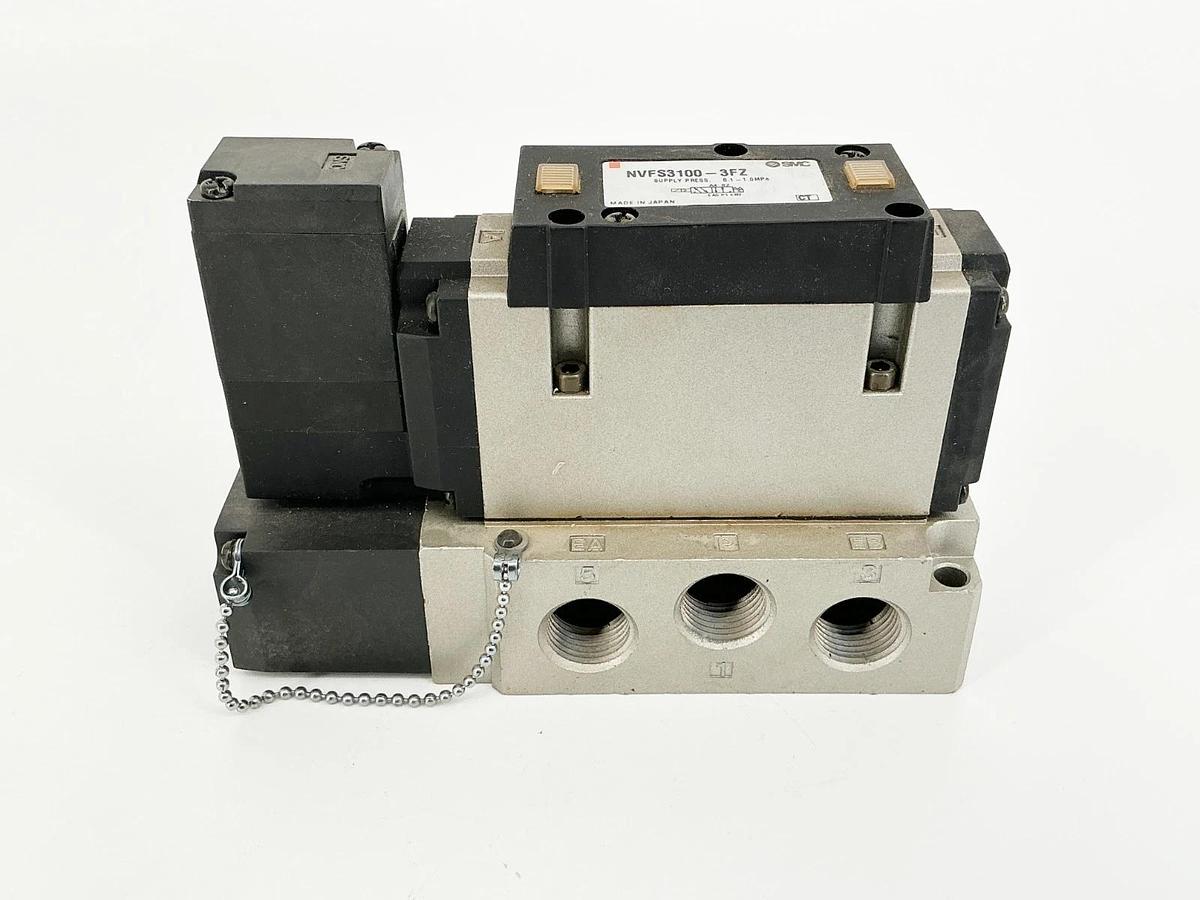 New SMC NVFS3100-3FZ Solenoid Valve 0.1-1MPa 132-138V 50/60Hz - No Box