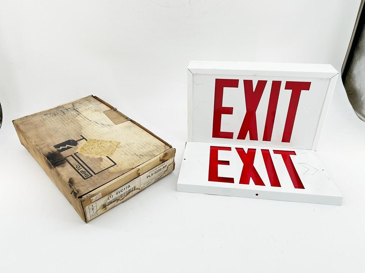 New Cooper Lighting PLX-5200-RP Emergency Exit Fixture 277V