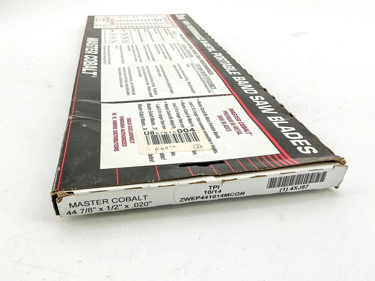 New Morse 4XJ87 Master Cobalt Band Saw Blade 44 7/8"X1/2X.020" ZWEP441014MCGR