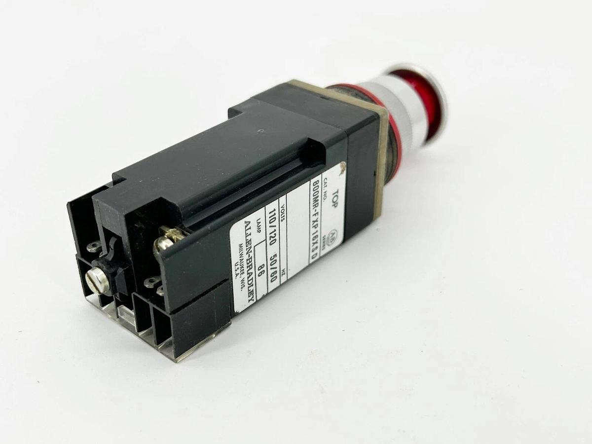 Used Allen Bradley 800MR-FXP16XSD Pushbutton Switch 22MM 2 Position Red 120V