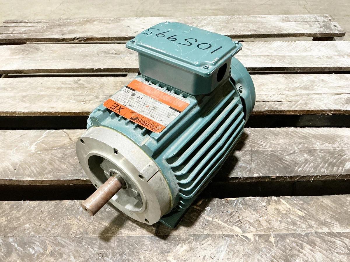 Used Reliance P14G7647M-CB Electric Motor 575V 3450RPM 1.5HP 1.5A FL143T 25BC02JPP30A
