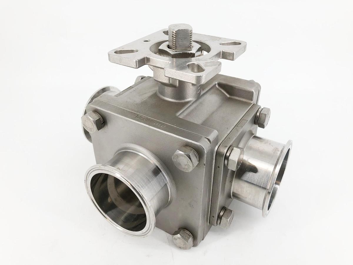 New Haitima 3" CF8M 1000WOG Ball Valve 3-Way Stainless Steel - No Box