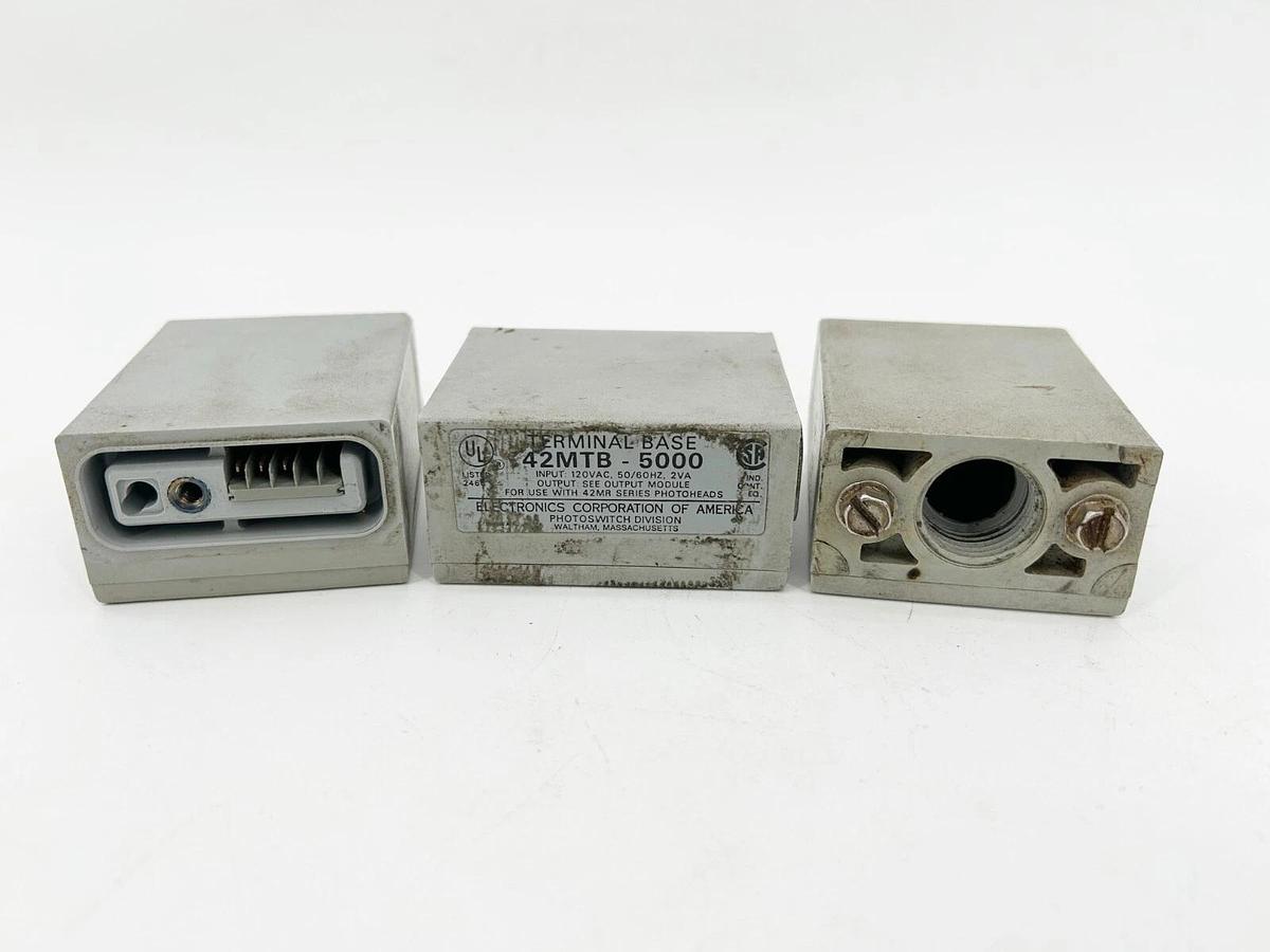 Used Lot of 3 Allen Bradley 42MTB-5000 Sensor Power Base 102-132VAC 2A