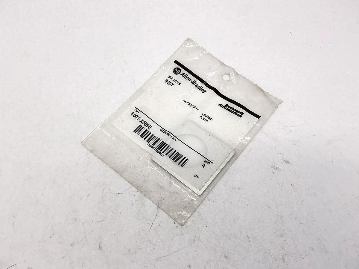 Lot of 2 New Allen Bradley 800T-X559E Ser A Legend Plate Accessory