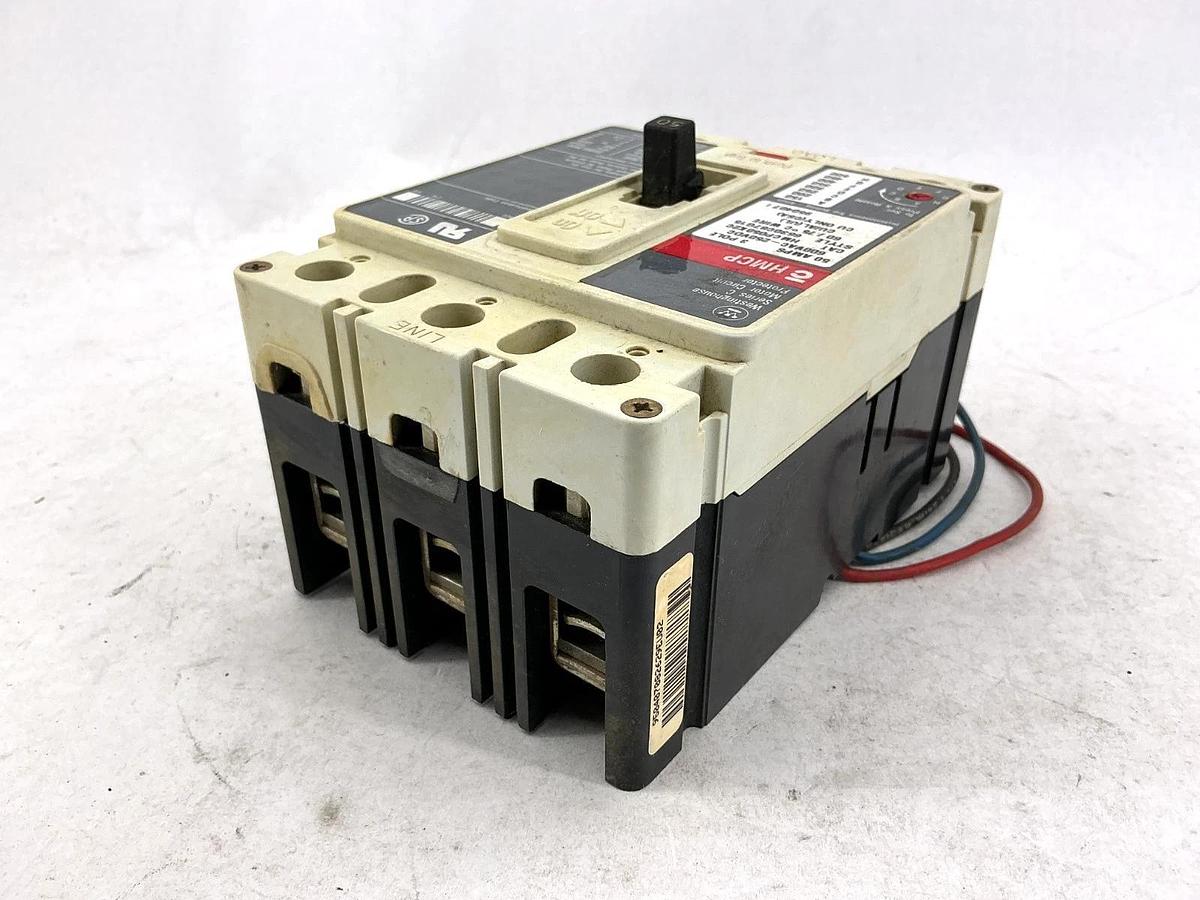 Used Westinghouse HMCP050K2C Ser C Motor Circuit Breaker / Protector 3-Pole 50A 600V