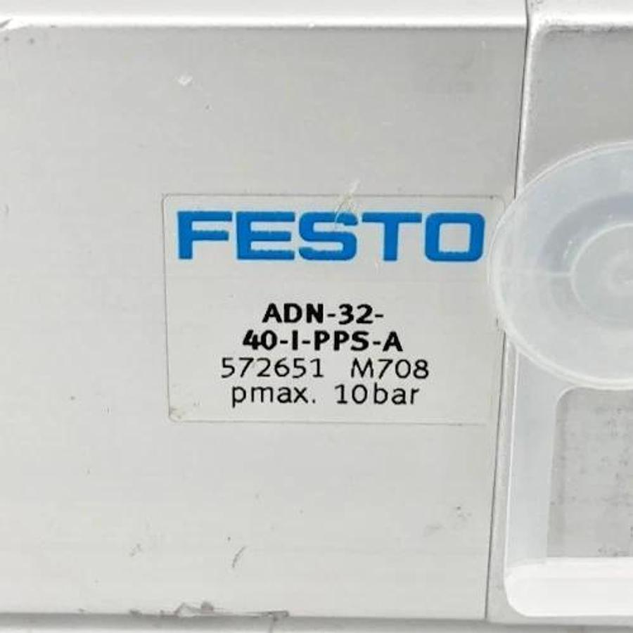 New Festo ADN-32-40-I-PPS-A Cylinder 32mm Bore 40mm Stroke 10bar 572651 - No Box
