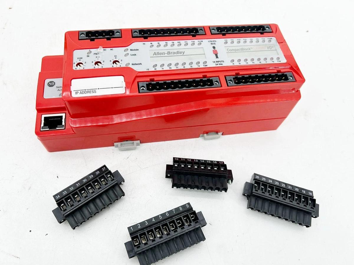 New Allen Bradley 1791ES-IB16 I/O Module Ethernet/ IP Safety Compact Block Modul