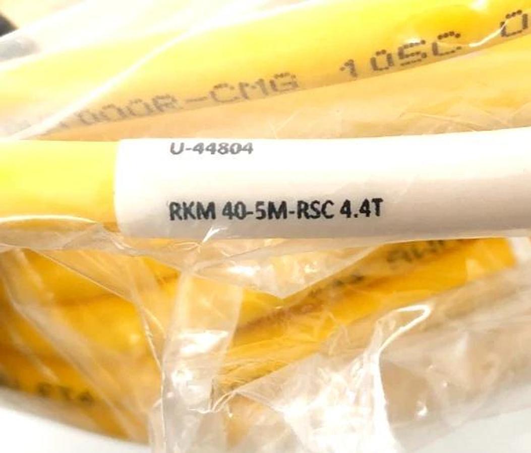 New Turck RKM 40-5M-RSC 4.4T Double-Ended Cordset 5m U-44804