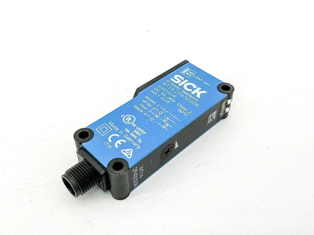 New Sick WT14-2P432S08 Photoelectric Sensor 10-30VDC Class 2 1045104 - No Box