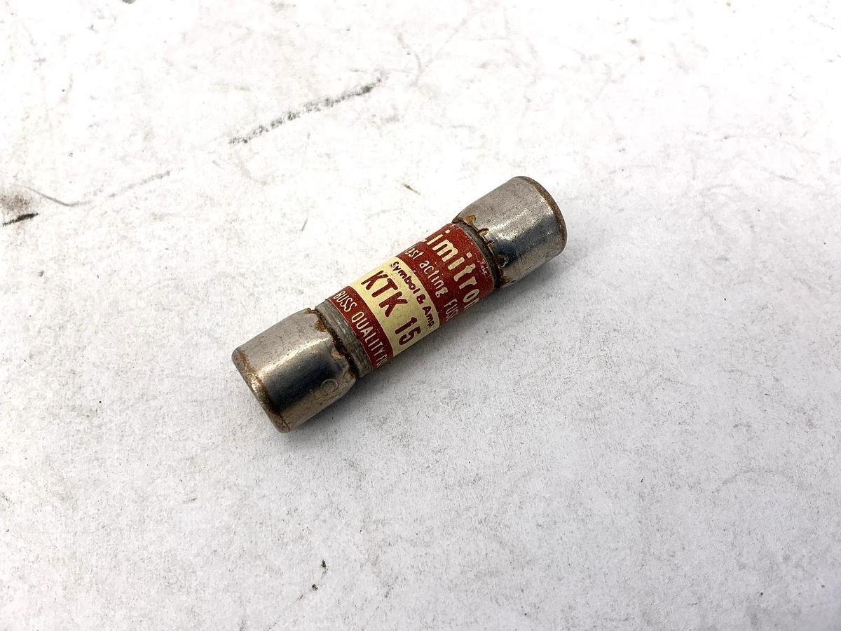 Lot of 4 New Bussmann KTK-15 Limitron Fast-Acting Fuse 15A 600V