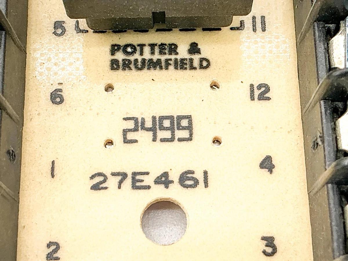 New Lot of 2 Potter & Brumfiel 27E461 Relay Socket Board