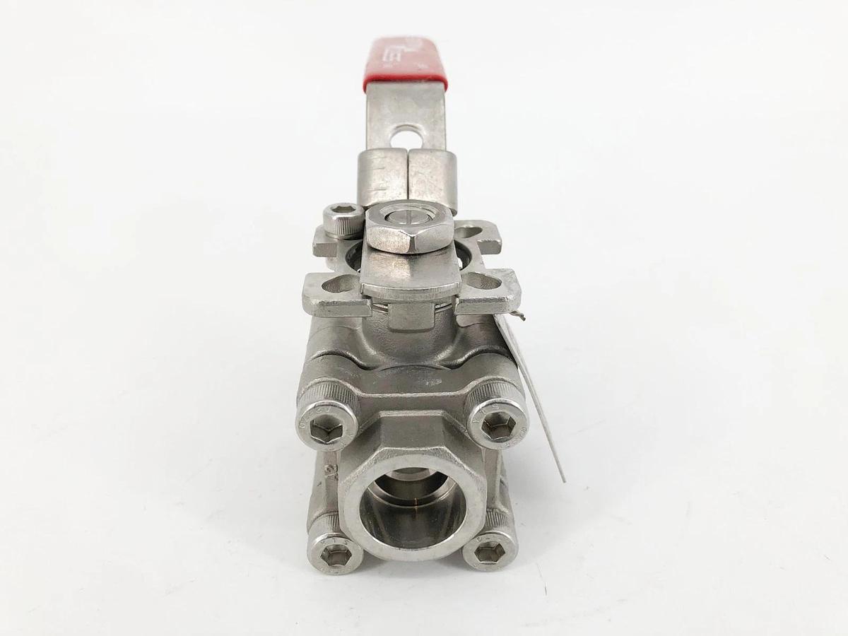 New Sesto Valves M32S-0M-S60F-L Ball Valve 1/2" CF8M 2000WOG B16.34 - No Box
