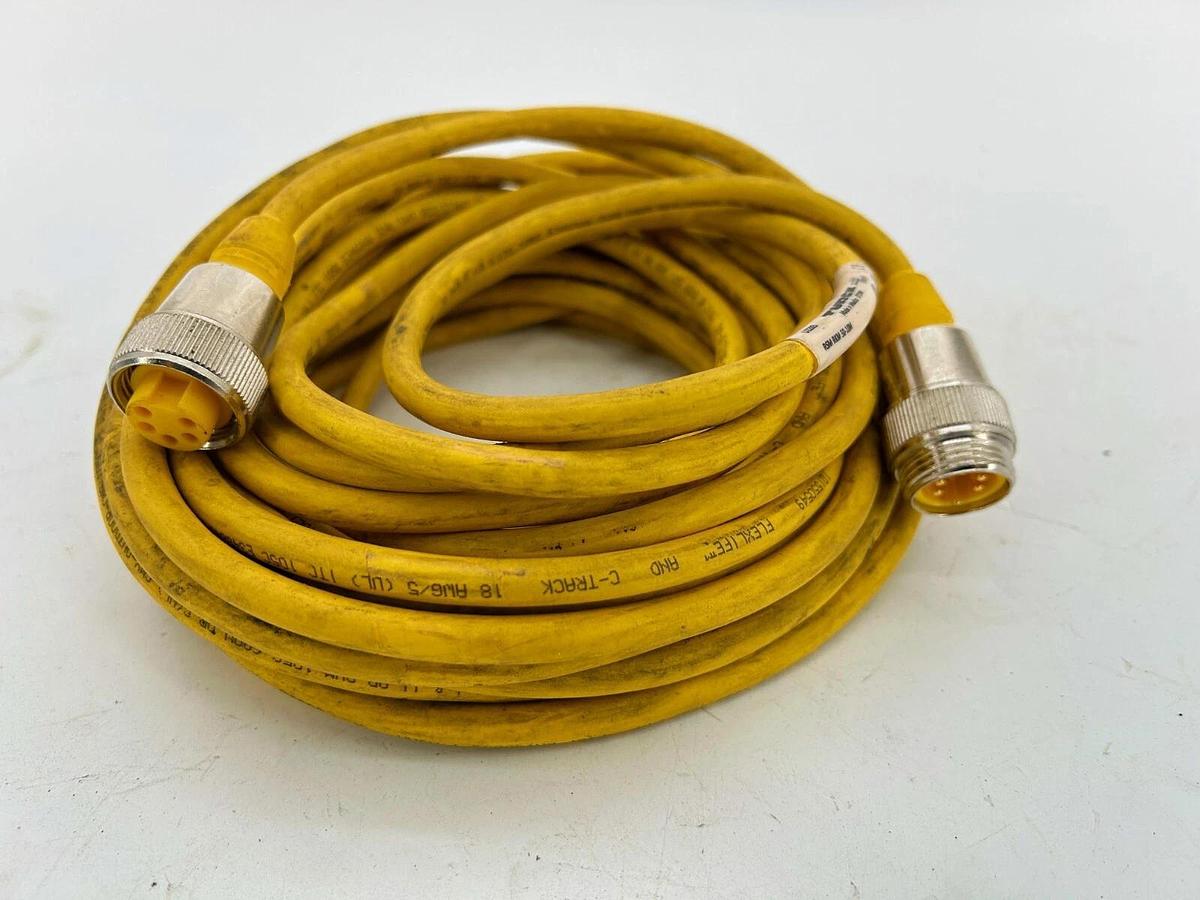 Used Turck RSM RKM 50-10M Mini Fast 300V 9Amps Double Ended Cordset U2283