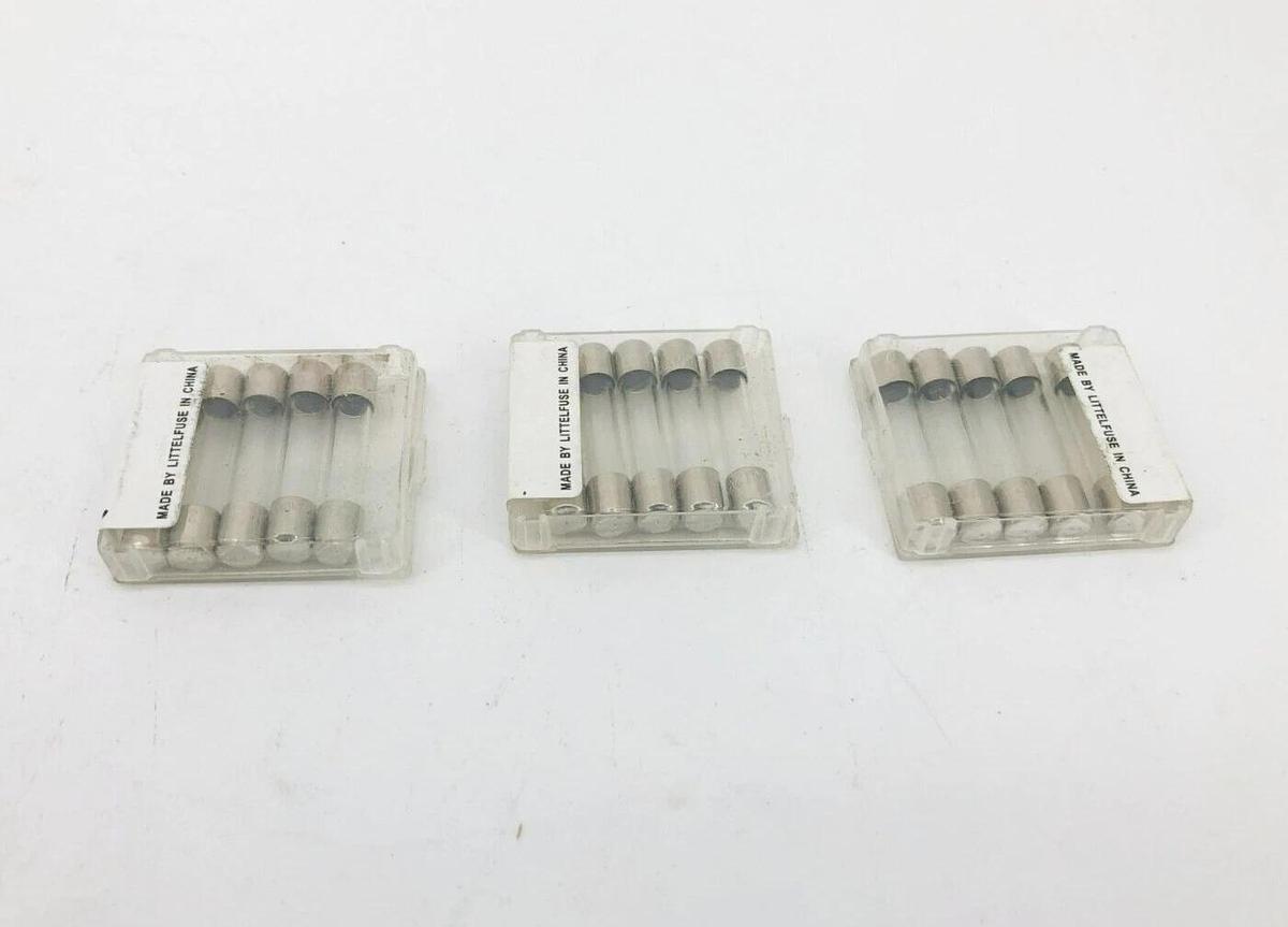 Lot of 15 New Littelfuse 312.125P Fast Acting Fuses 0.125A 250VAC 1/4" X 1-1/4"